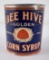 Bee Hive Golden Corn Syrup Tin Can