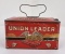 Union Leader Plug Cut Tobacco Tin Can