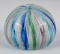 Murano Glass Zanfrico Swirl Paperweight