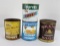 Collection of Honey Tin Cans