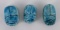 Collection of Antique Egyptian Faience Scarabs
