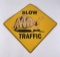 Desert Tortoise Slow Traffic Crossing Sign