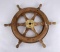 Older Wood Ships Steering Wheel