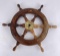 Older Wood Ships Steering Wheel