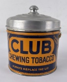Club Chewing Tobacco Tin Can Canada