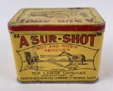 A Sur Shot Worm Remover Tin Can