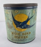 Blue Bird Toffee Tin Can
