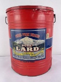 Pikes Peak Brand Pure Lard Tin Can
