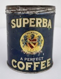 Superba Coffee 1lb Tin Can