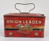Union Leader Plug Cut Tobacco Tin Can