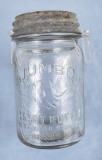 Jumbo Peanut Butter Glass Jar