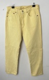 1980s Levis 501 Canary Yellow Jeans 32 30