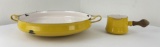 Mid Century Yellow Dansk Enamel Cookware