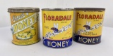 Collection of Antique Honey Tin Cans
