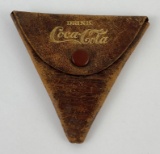 1907 Coca Cola Coin Change Leather Pouch
