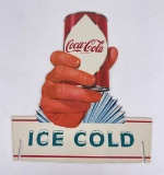 Coca Cola Ice Cold Can Display Sign