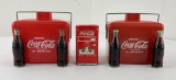 Coca Cola Mini Plastic Coolers and Bank