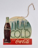 Ice Cold Coca Cola Fan Pull Sign