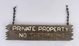 Montana Private Property No Trespassing Sign