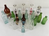 Collection of Soda Milk Beer Bottles