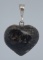 Rhodochrosite Heart Sterling Silver Pendant