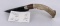 Bo Earls Handmade Obsidian Horn Handle Knife