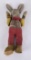 Antique Jointed Rabbit Toy Cowboy