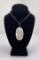 Zuni Mother of Pearl Sterling Silver Necklace