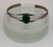 Navajo Sterling Silver Malachite Bracelet