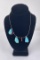 Santo Domingo Indian Turquoise Tab Necklace