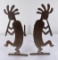 Pair of Kokopelli Indian Fire Andirons