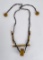 Art Deco Yellow Bakelite Bead Necklace