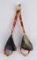 Plains Indian Quilled Tipi Tepee Ornaments