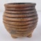 Navajo Indian Coiled Beehive Footed Pot