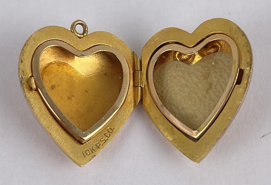 10k Gold Heart Shaped Locket