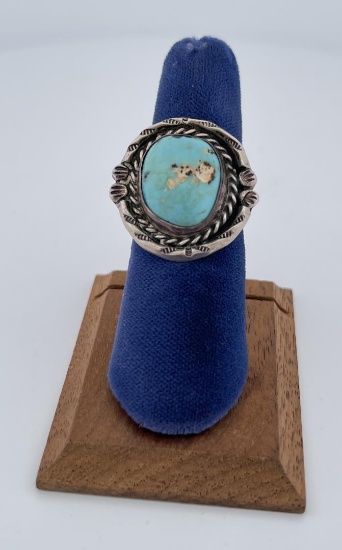 Navajo Sterling Silver Turquoise Ring