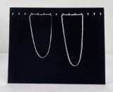 Pair of Sterling Silver Necklaces