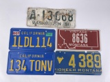 California and Montana License Plates