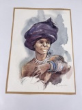 Ailsa Dunsford-White African Watercolor Painting