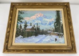 Curt W. Wagner Jr. Mt McKinley Alaska Oil Painting