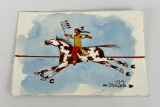Merle Locke Oglala Sioux Watercolor Painting