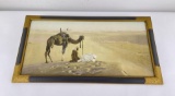 Antique The Sunset Prayer in the Desert Print