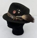 Vintage Wool German Hat