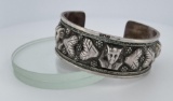 Art Deco Egyptian Sterling Silver Bracelet