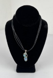Abalone Mother of Pearl Sterling Niecklace