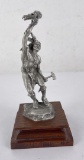 Michael Boyett Plenty Coups Pewter Sculpture