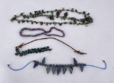 Group of Natural Stone Necklaces