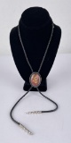 Navajo Sterling Silver Jasper Bolo Tie