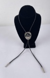 Inlaid End of Trail Bolo Tie