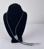 Navajo Turquoise Nugget Bolo Tie